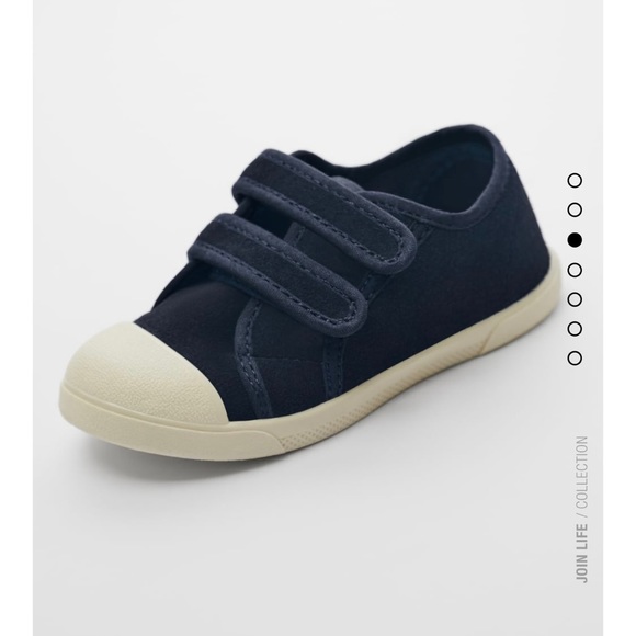 NWT Zara Baby Leather Sneakers size 5.5 - Picture 4 of 9